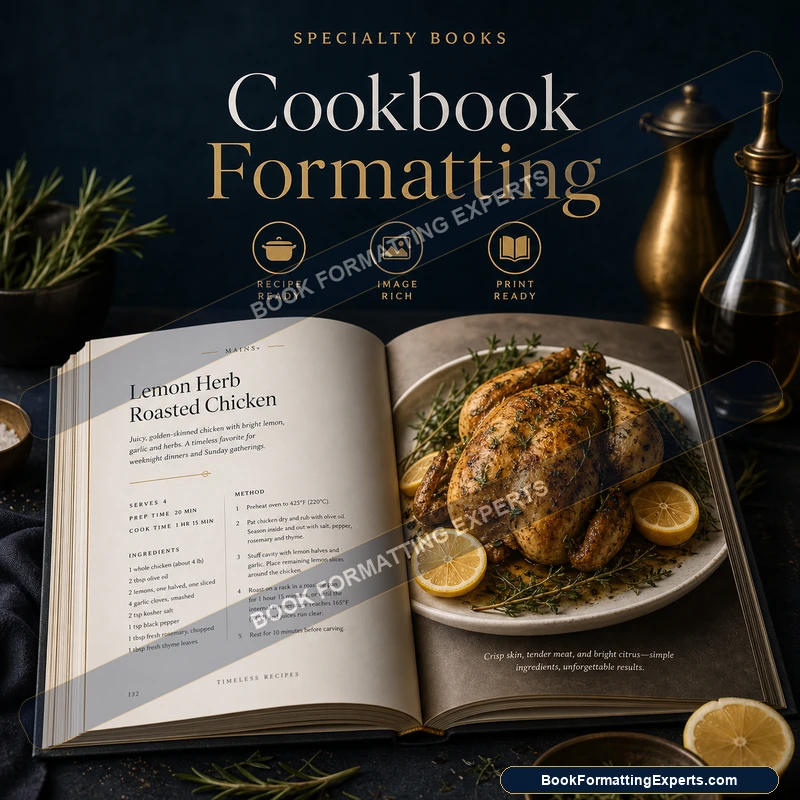 Cookbook Formatting