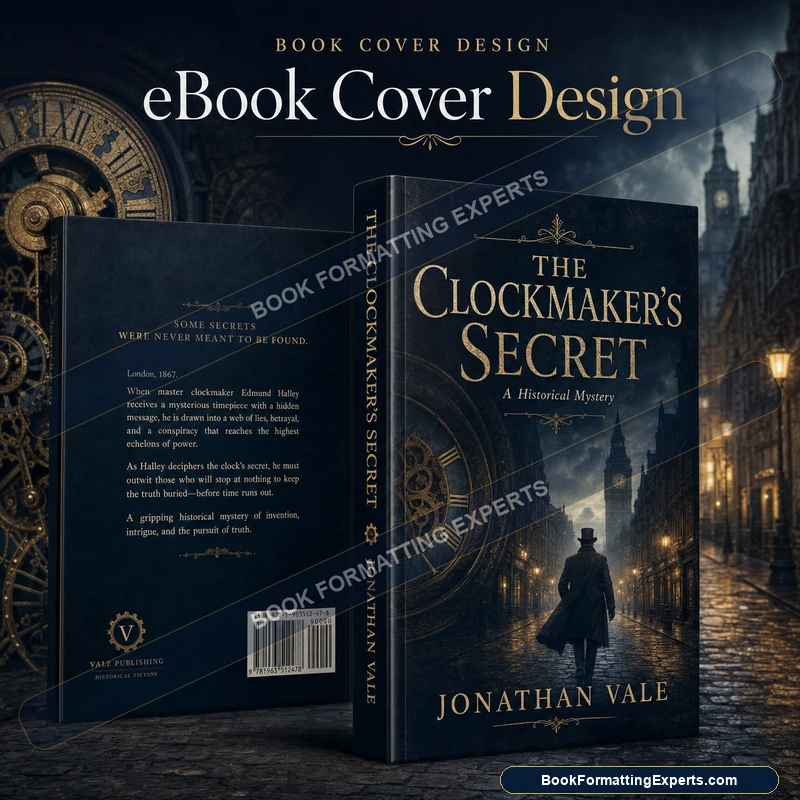 eBook cover design sample by Book Formatting Experts showing a series-ready cover template that scales across multiple books