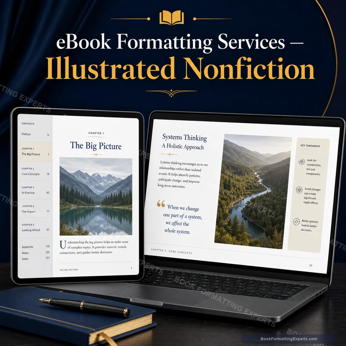 eBook Formatting Services sample showing illustrated nonfiction ebook