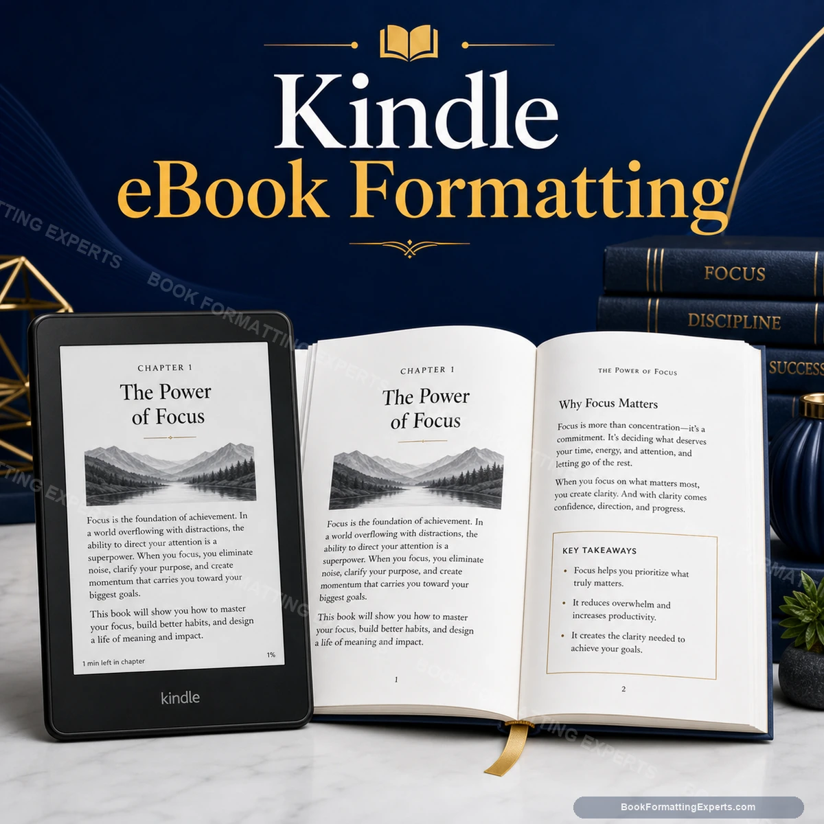 Kindle eBook Formatting sample showing nonfiction kindle layout