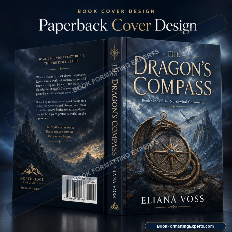 Paperback cover design sample by Book Formatting Experts showing a genre print cover that stands out on a shelf