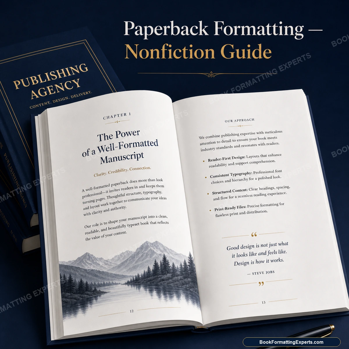 Paperback formatting sample by Book Formatting Experts showing a nonfiction guide softcover interior