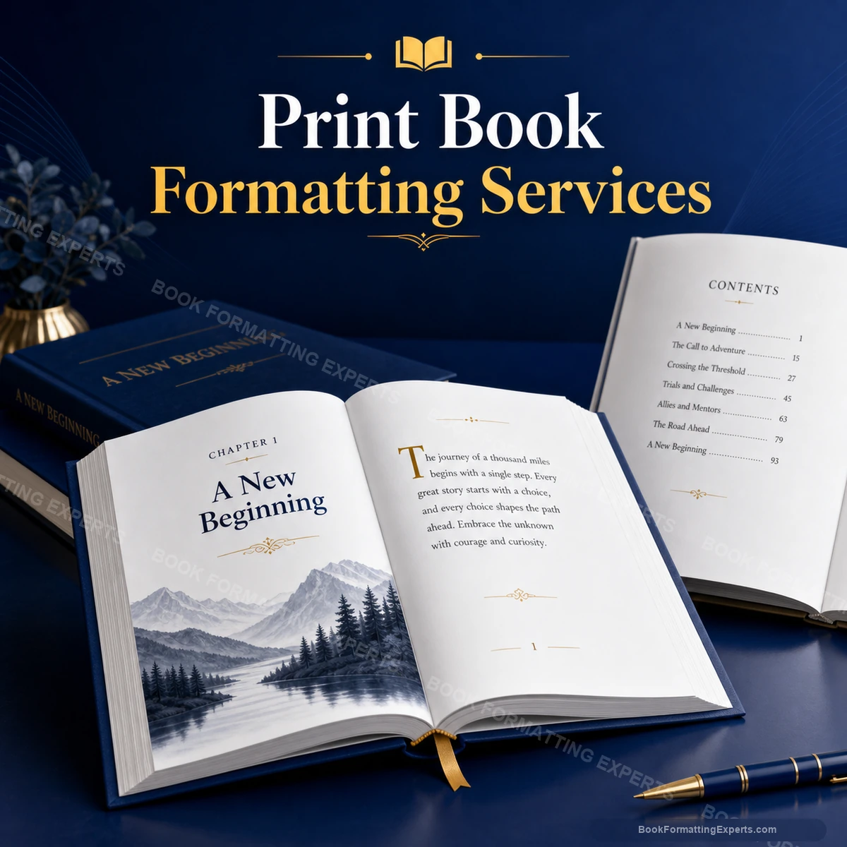 Print book formatting sample by Book Formatting Experts showing an illustrated interior with images and captions