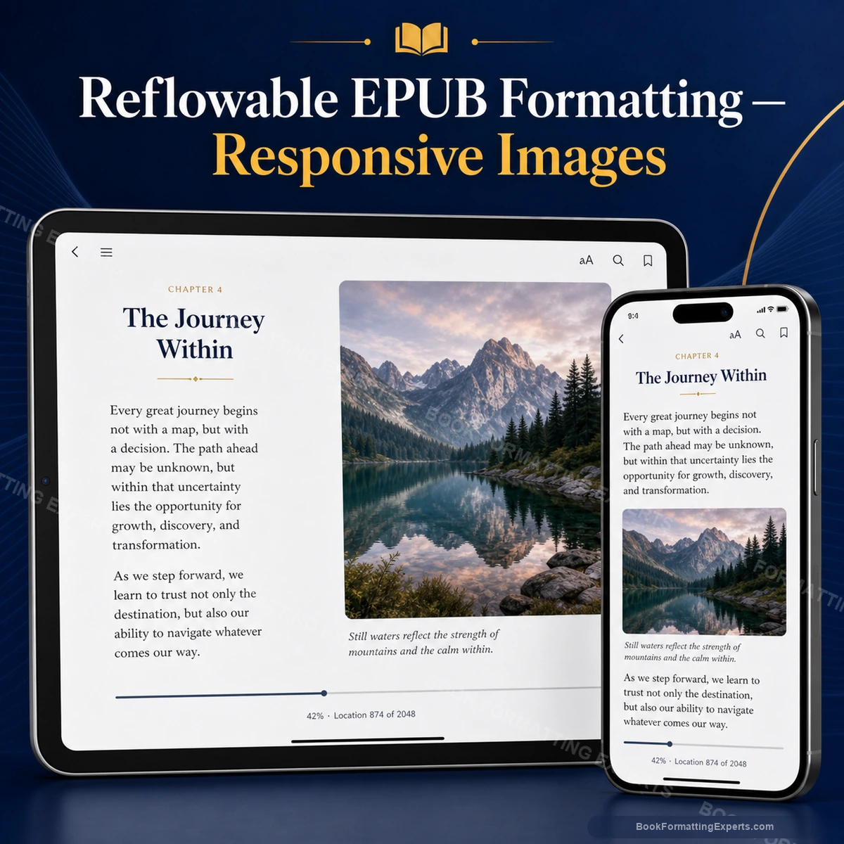 Reflowable EPUB Formatting sample showing responsive images